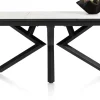 XOOON Masura ovale uitschuiftafel met metalen poot 180(+60)x110cm^ Uitschuiftafels|Eettafels