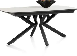 XOOON Masura ovale uitschuiftafel met metalen poot 180(+60)x110cm^ Uitschuiftafels|Eettafels
