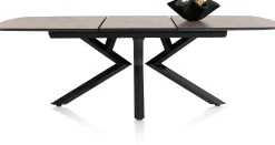 XOOON Masura ovale uitschuiftafel met metalen poot 180(+60)x110cm^ Uitschuiftafels|Eettafels