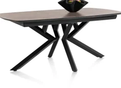 XOOON Masura ovale uitschuiftafel met metalen poot 180(+60)x110cm^ Uitschuiftafels|Eettafels