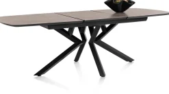 XOOON Masura ovale uitschuiftafel met metalen poot 180(+60)x110cm^ Uitschuiftafels|Eettafels