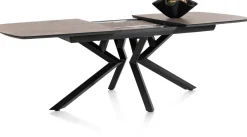 XOOON Masura ovale uitschuiftafel met metalen poot 180(+60)x110cm^ Uitschuiftafels|Eettafels