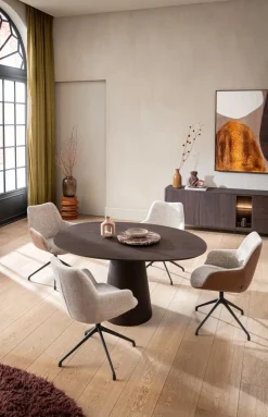 XOOON Mats armleuningstoel in de kleur Cognac -^ Armstoelen