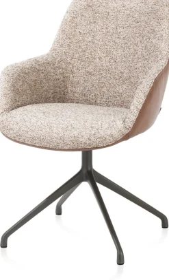 XOOON Mats armleuningstoel in de kleur Cognac -^ Armstoelen