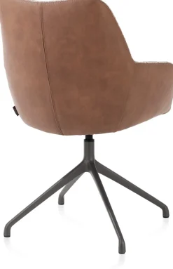 XOOON Mats armleuningstoel in de kleur Cognac -^ Armstoelen