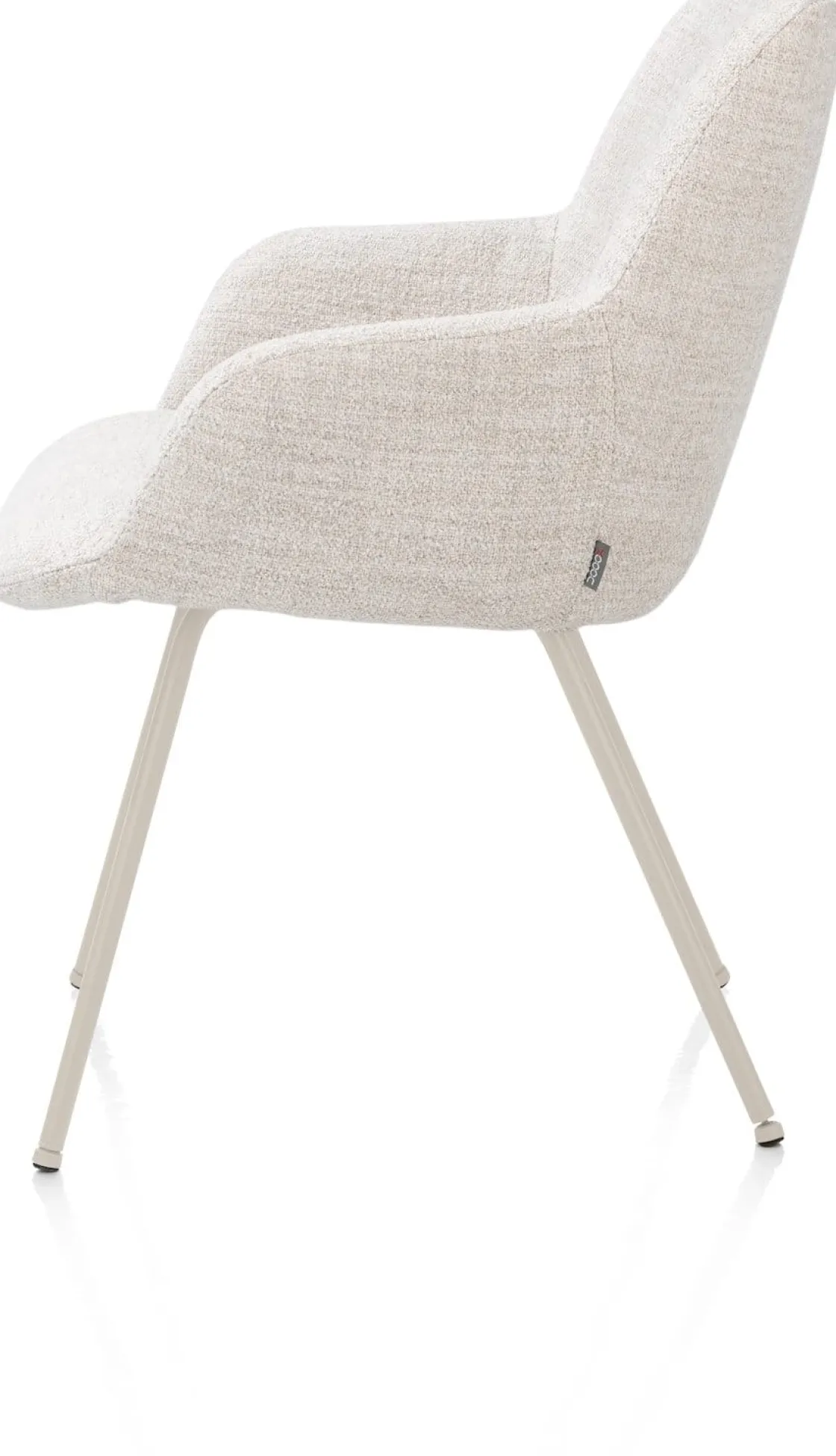 XOOON Mats, armstoel 4-poots - creme - stof Luton - Creme^ Armstoelen