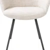 XOOON Mats, armstoel 4-poots - grafiet - stof Luton - Creme^ Armstoelen