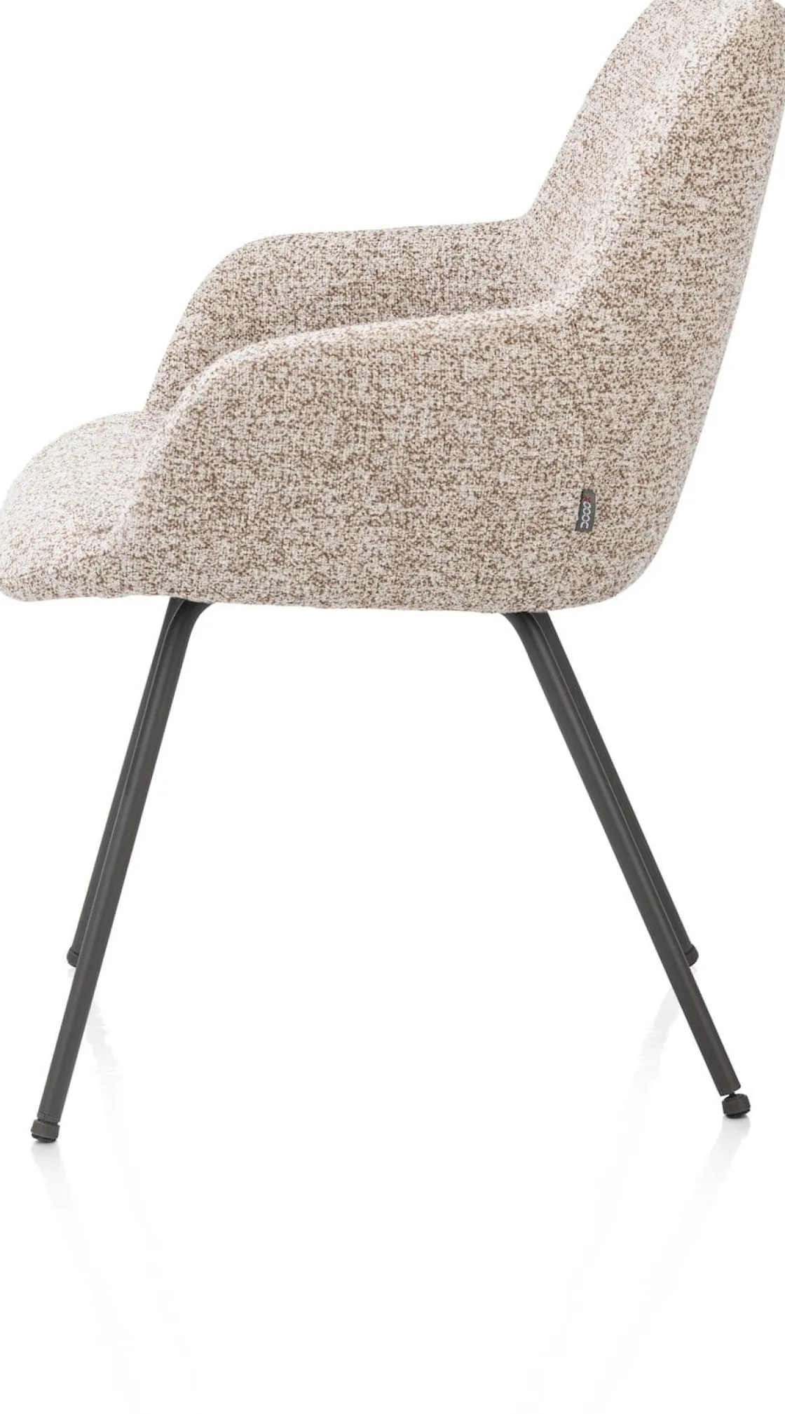 XOOON Mats, armstoel 4-poots - grafiet - stof Luton - koper^ Armstoelen