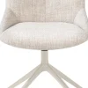 XOOON Mats, eetkamerstoel - draaibaar - creme - Luton - Creme^ Eetkamerstoelen