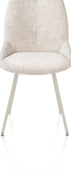 XOOON Mats, eetkamerstoel - 4-pootjes - creme - Luton - Creme^ Eetkamerstoelen
