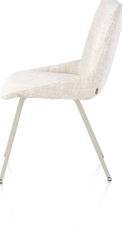 XOOON Mats, eetkamerstoel - 4-pootjes - creme - Luton - Creme^ Eetkamerstoelen