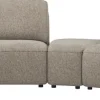 XOOON Merano, Longchair links ronde arm - 1 zits zonder armen - triangel poef - ottomane small rechts^ Merano|Merano