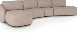 XOOON Merano triangel element met rug -^ Poef/Hockers|Merano