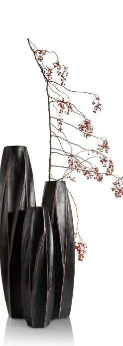 XOOON Merle vaas H63cm in de kleur Zwart - COCOmaison^ Woonaccessoires