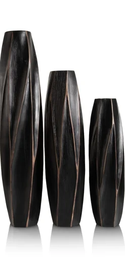 XOOON Merle vaas H81cm in de kleur Zwart - COCOmaison^ Woonaccessoires