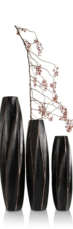 XOOON Merle vaas H81cm in de kleur Zwart - COCOmaison^ Woonaccessoires