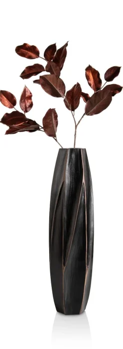 XOOON Merle vaas H52cm in de kleur Zwart - COCOmaison^ Woonaccessoires