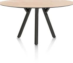 XOOON MINATO bartafel - ellips - 210 x 105 cm (h: 92 cm) - eiken look^ Bartafels|Tafelconfigurator