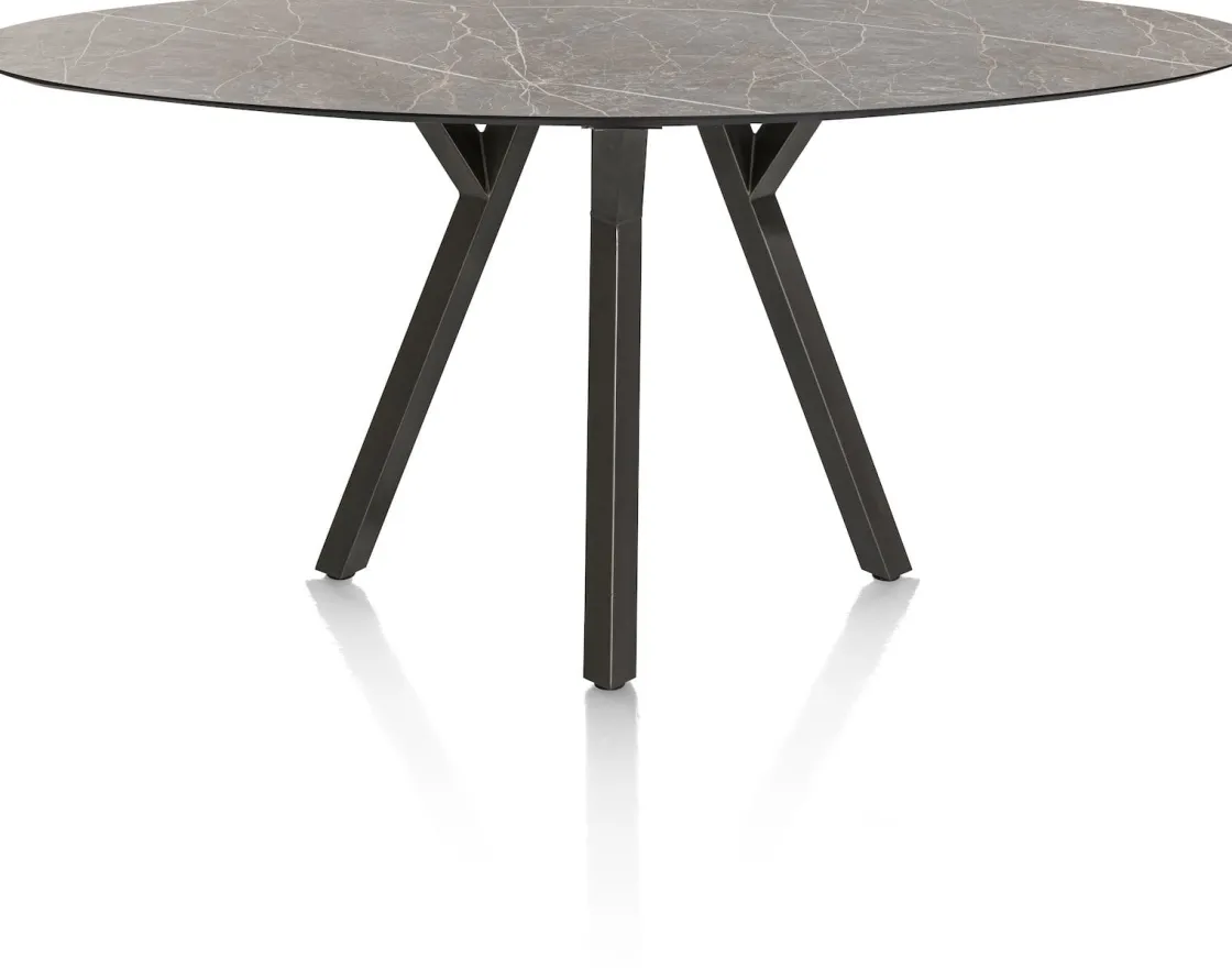 XOOON MINATO bartafel - ellips - 240 x 110 cm (h: 92 cm) - lichtgrijs^ Bartafels|Tafelconfigurator