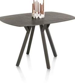 XOOON MINATO bartafel - ovaal - 150 x 105 cm (h: 92 cm) - marmerlook^ Bartafels|Tafelconfigurator