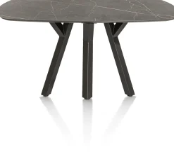 XOOON MINATO bartafel - ovaal - 150 x 105 cm (h: 92 cm) - marmerlook^ Bartafels|Tafelconfigurator