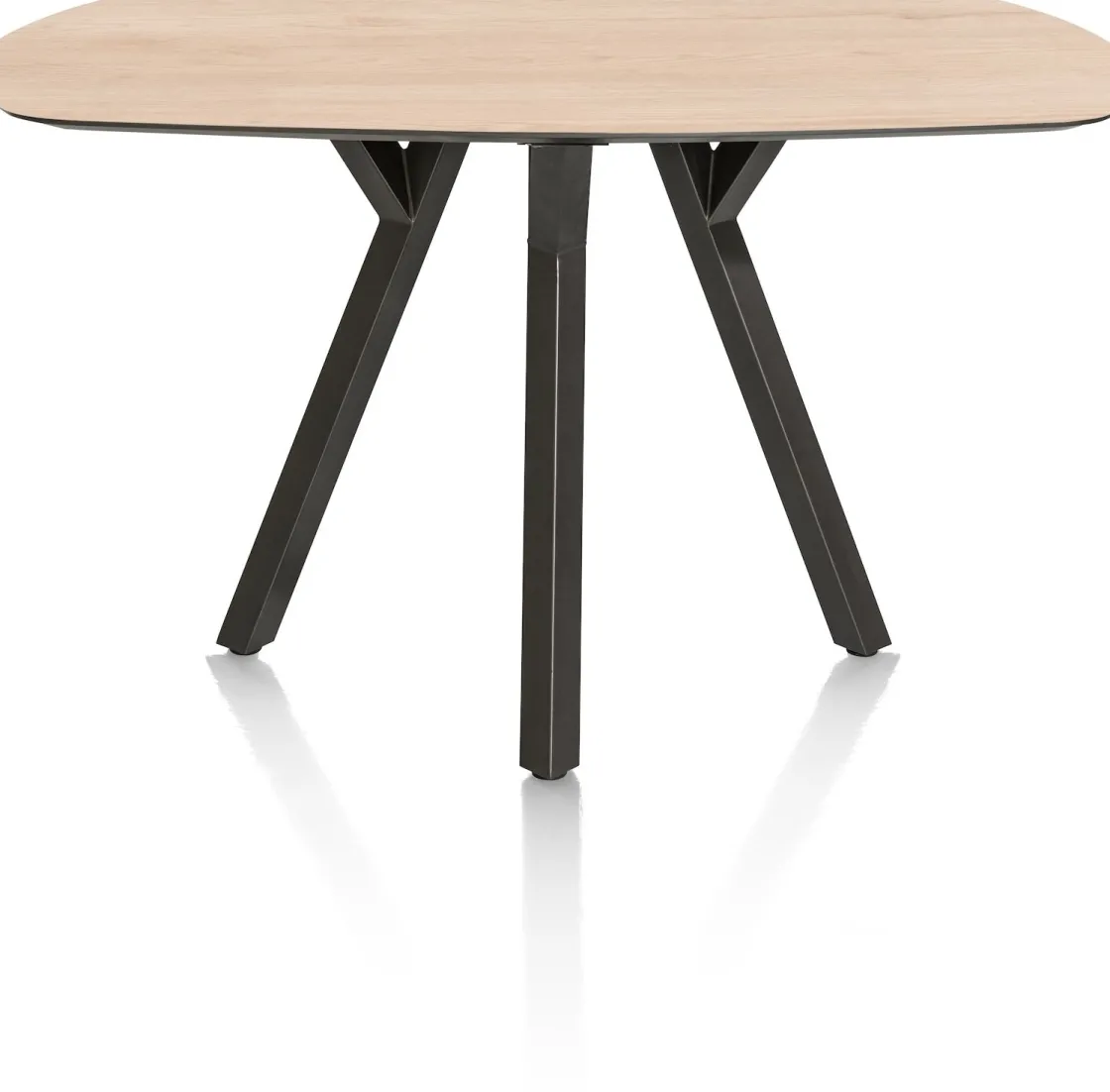 XOOON MINATO bartafel - ovaal - 200 x 105 cm (h: 92 cm) - eiken look^ Bartafels|Tafelconfigurator