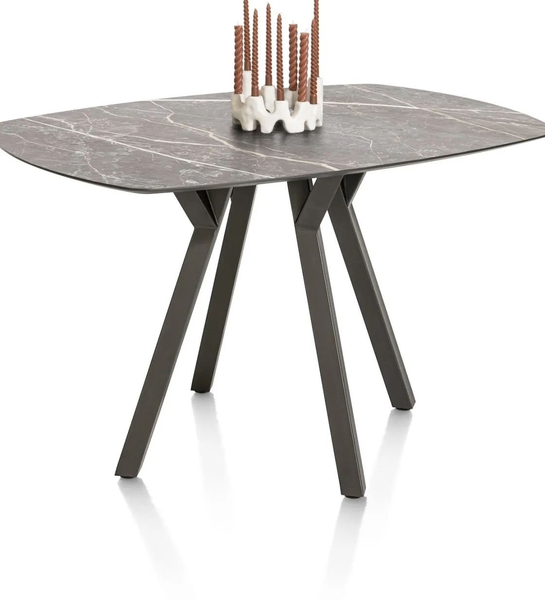 XOOON MINATO bartafel - ovaal - 150 x 105 cm (h: 92 cm) - lichtgrijs^ Bartafels|Tafelconfigurator