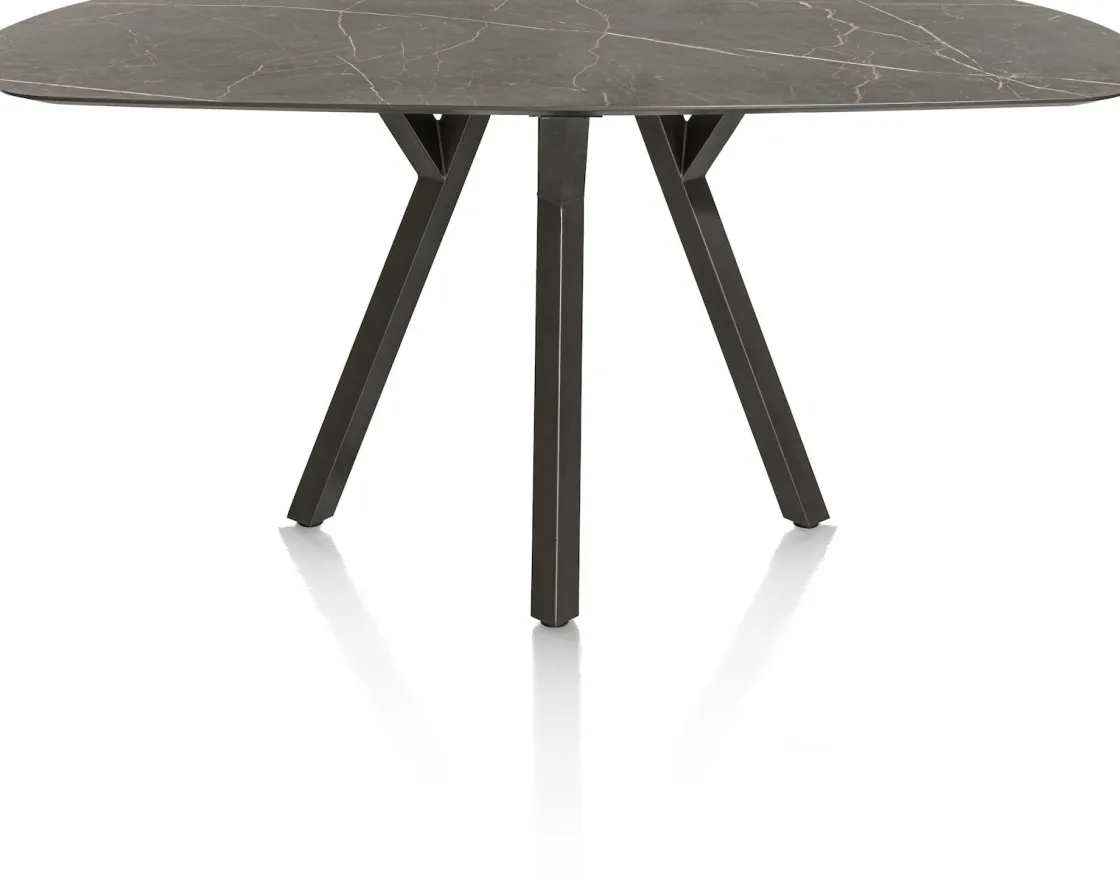 XOOON MINATO bartafel - ovaal - 240 x 110 cm (h: 92 cm) - marmerlook^ Bartafels|Tafelconfigurator