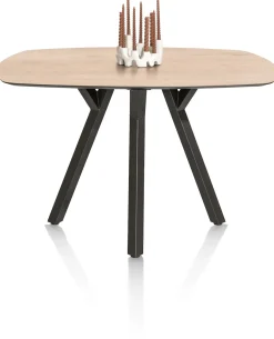 XOOON MINATO bartafel - ovaal - 150 x 105 cm (h: 92 cm) - eiken look^ Bartafels|Tafelconfigurator