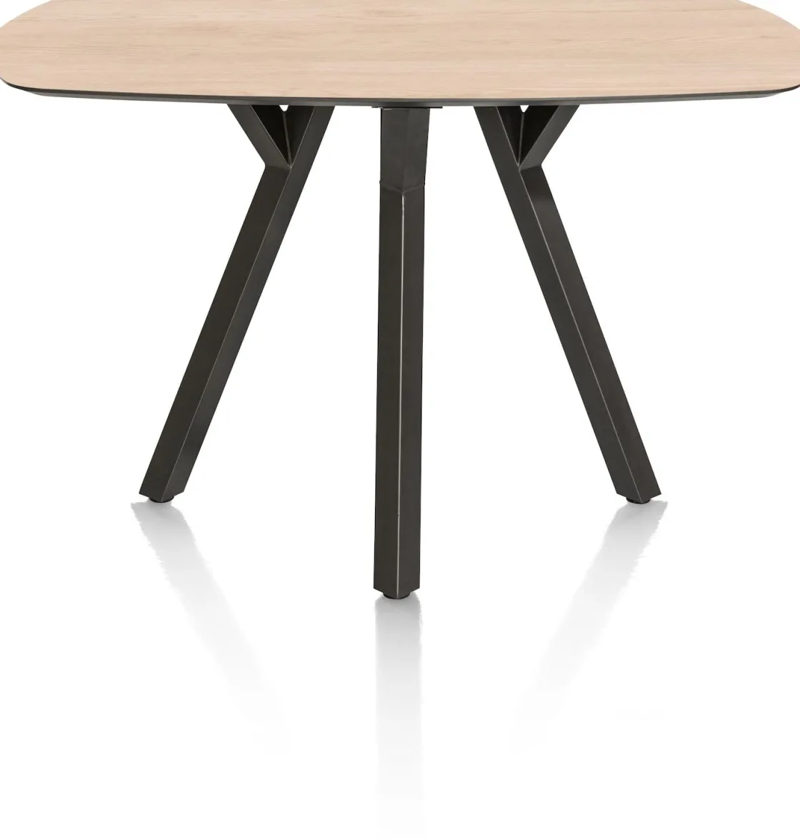 XOOON MINATO bartafel - ovaal - 150 x 105 cm (h: 92 cm) - eiken look^ Bartafels|Tafelconfigurator