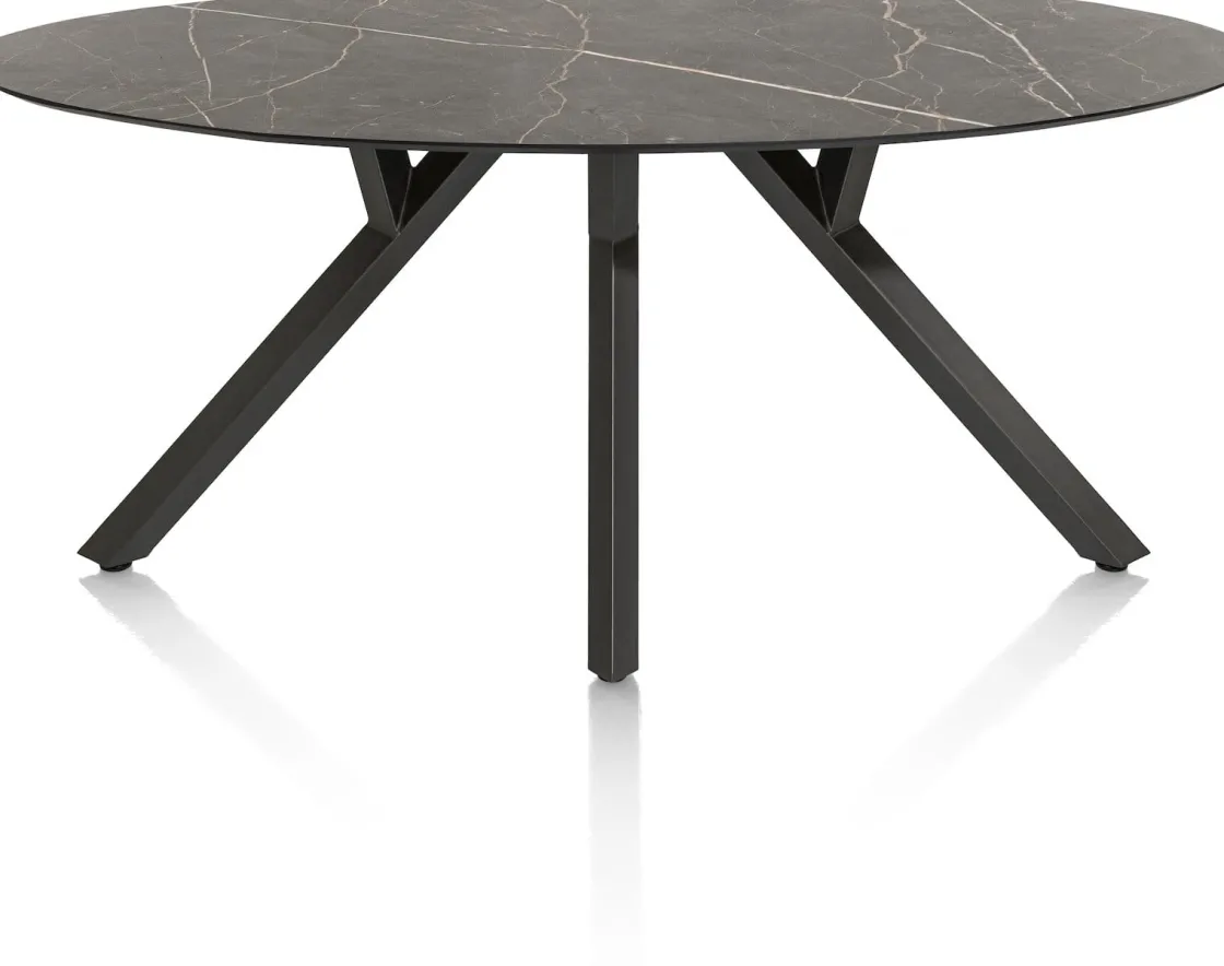 XOOON MINATO eetkamertafel - ellips - 210 x 105 cm - marmerlook^ Tafelconfigurator|Eettafels