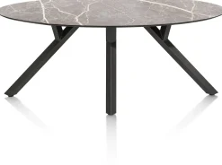 XOOON MINATO eetkamertafel - ellips - 210 x 105 cm - lichtgrijs^ Tafelconfigurator|Eettafels