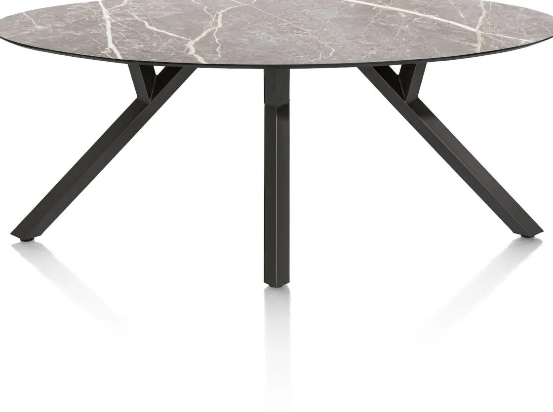 XOOON MINATO eetkamertafel - ellips - 210 x 105 cm - lichtgrijs^ Tafelconfigurator|Eettafels