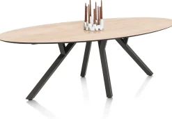 XOOON MINATO eetkamertafel - ellips - 240 x 110 cm - eiken look^ Tafelconfigurator|Eettafels