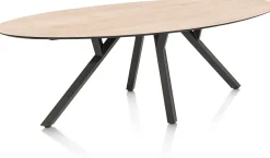 XOOON MINATO eetkamertafel - ellips - 240 x 110 cm - eiken look^ Tafelconfigurator|Eettafels