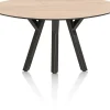 XOOON MINATO eetkamertafel - ellips - 180 x 100 cm - eiken look^ Tafelconfigurator|Eettafels