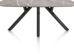 XOOON MINATO eetkamertafel - ovaal - 240 x 110 cm - lichtgrijs^ Tafelconfigurator|Eettafels
