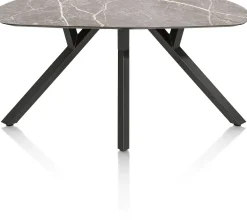 XOOON MINATO eetkamertafel - ovaal - 200 x 105 cm - lichtgrijs^ Tafelconfigurator|Eettafels