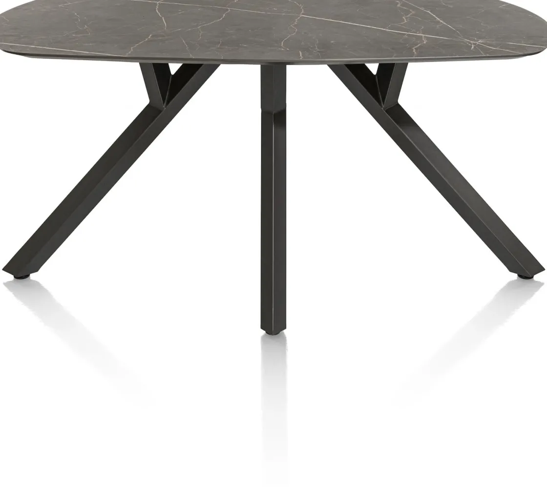 XOOON MINATO eetkamertafel - ovaal - 200 x 105 cm - marmerlook^ Tafelconfigurator|Eettafels