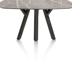 XOOON MINATO eetkamertafel - ovaal - 150 x 105 cm - lichtgrijs^ Tafelconfigurator|Eettafels
