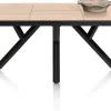 XOOON MINATO uitschuiftafel - ovaal - 180 (+ 60) x 110 cm - eiken look^ Uitschuiftafels|Eettafels