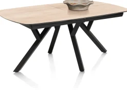 XOOON MINATO uitschuiftafel - ovaal - 180 (+ 60) x 110 cm - eiken look^ Uitschuiftafels|Eettafels