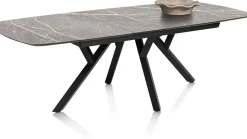 XOOON MINATO uitschuiftafel - ovaal - 180 (+ 60) x 110 cm - lichtgrijs^ Uitschuiftafels|Eettafels