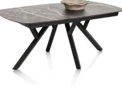 XOOON MINATO uitschuiftafel - ovaal - 180 (+ 60) x 110 cm - lichtgrijs^ Uitschuiftafels|Eettafels