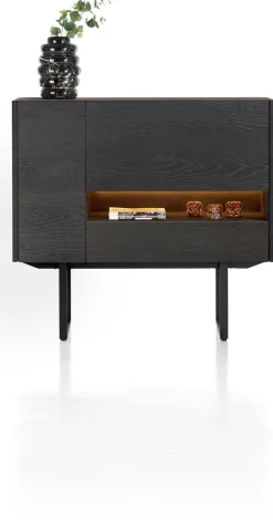 XOOON Modali highboard in onyx (+ LED) -^ Bergkasten