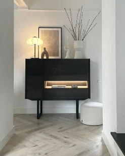 XOOON Modali highboard in onyx (+ LED) -^ Bergkasten