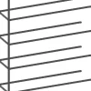XOOON Modulo aanbouwrek in metaal 135 cm, 5 nivo's -^ Wandmeubels