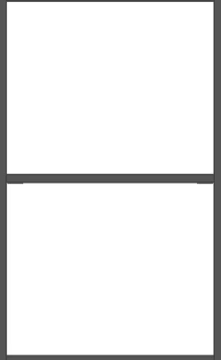 XOOON Modulo basisrek in metaal 45 cm, 2 nivo's -^ Wandmeubels