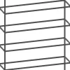 XOOON Modulo basisrek in metaal 135 cm, 5 nivo's -^ Wandmeubels