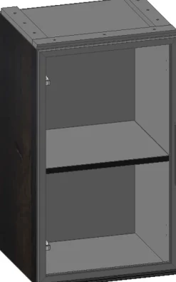 XOOON Modulo kast in onyx 45 cm met 1 glasdeur -^ Bergkasten